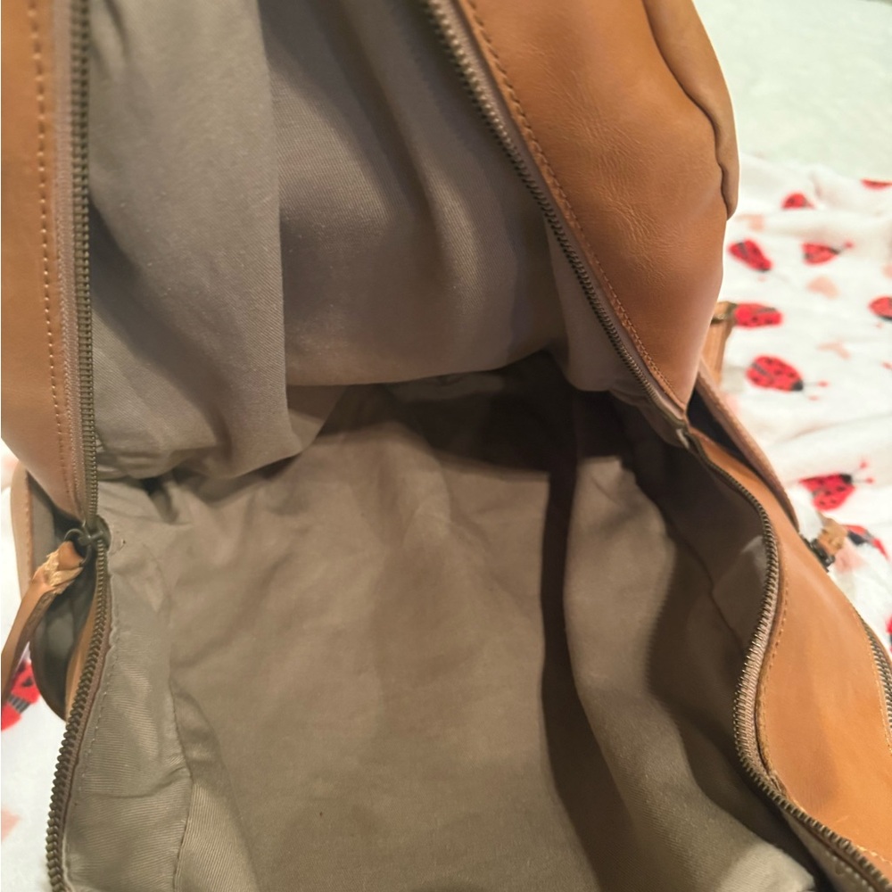 Able Tan Leather Backpack - Picture 9 of 9
